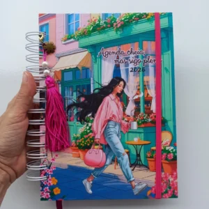 Agenda 2026 Feminina Fofa Capa com Glitter