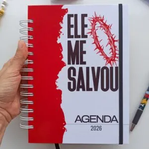 Agenda Cristã 2026 Personalizada Com Versículos Bíblicos + Guia de leitura da Bíblia
