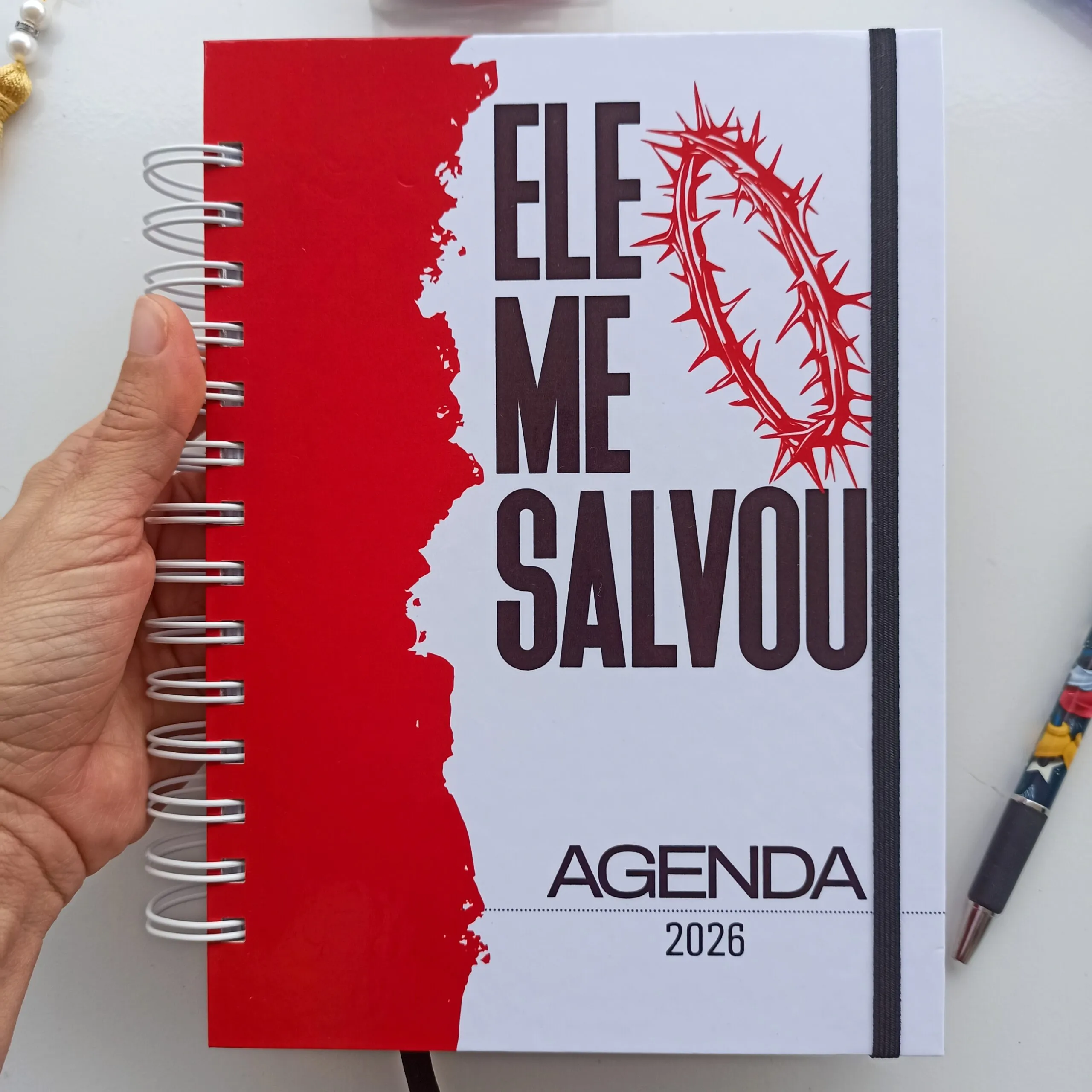 Agenda Cristã 2026 Personalizada Com Versículos Bíblicos + Guia de leitura da Bíblia